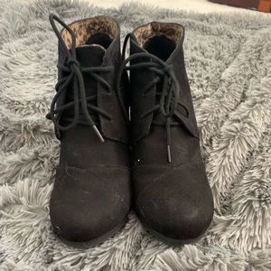 Black ankle boots